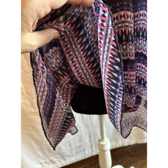 Express Women’s Purple Pink Pattern Slip Flowy Dress Sz Small - Chic Casual - Picture 7 of 9